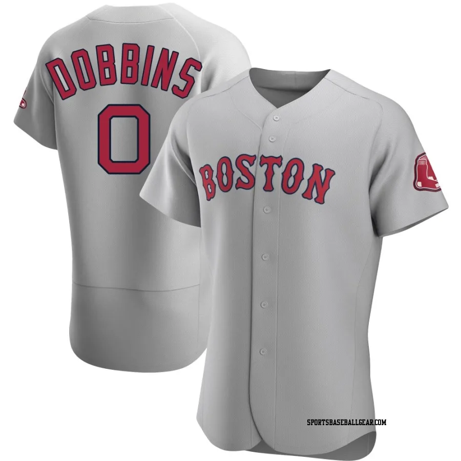 Hunter Dobbins Men's Boston Red Sox Gray Authentic Road Jersey