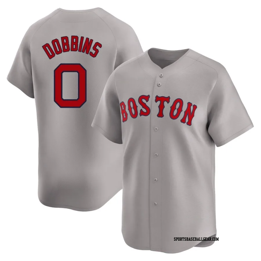 Hunter Dobbins Men's Boston Red Sox Gray Limited Away Jersey