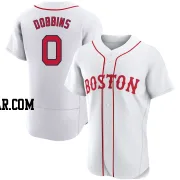 Hunter Dobbins Men's Boston Red Sox White Authentic 2021 Patriots' Day Jersey