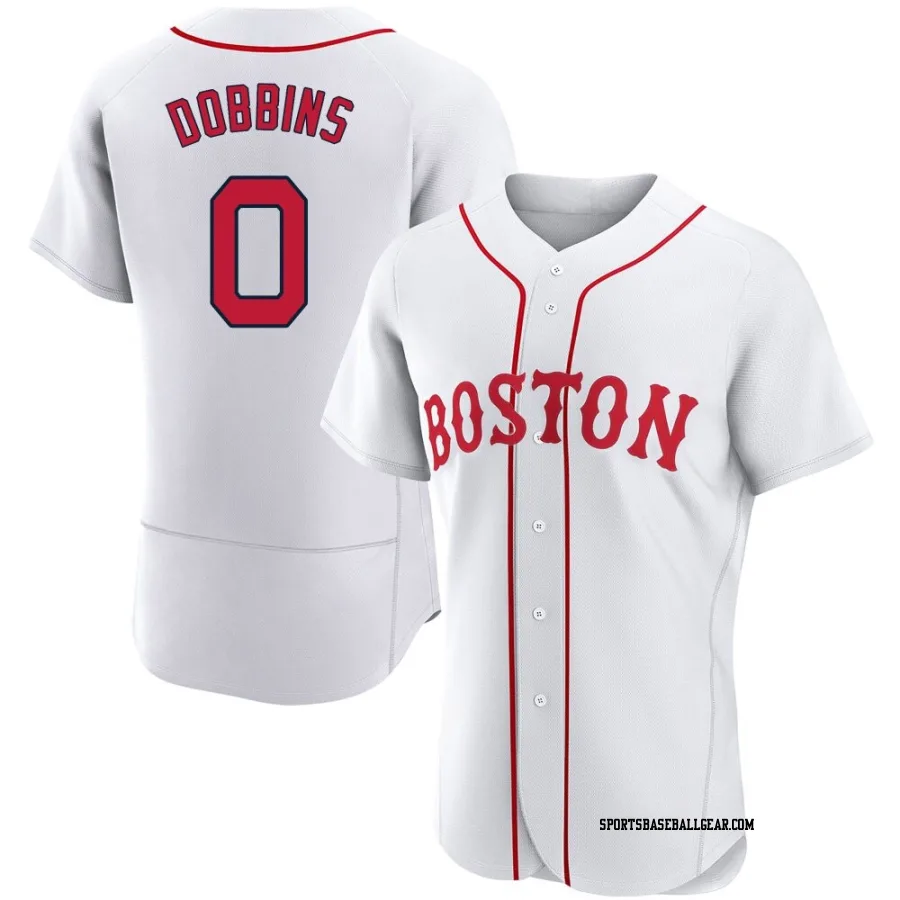 Hunter Dobbins Men's Boston Red Sox White Authentic 2021 Patriots' Day Jersey