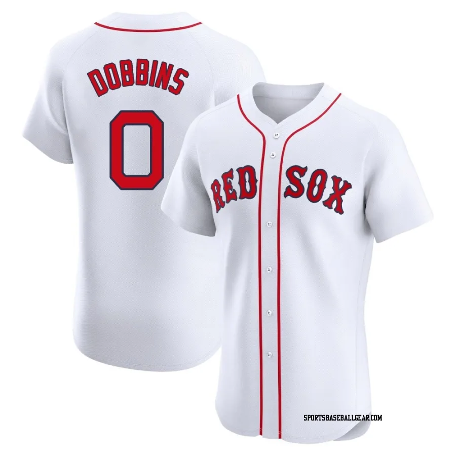 Hunter Dobbins Men's Boston Red Sox White Elite Home Jersey