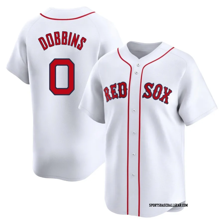 Hunter Dobbins Men's Boston Red Sox White Limited Home Jersey