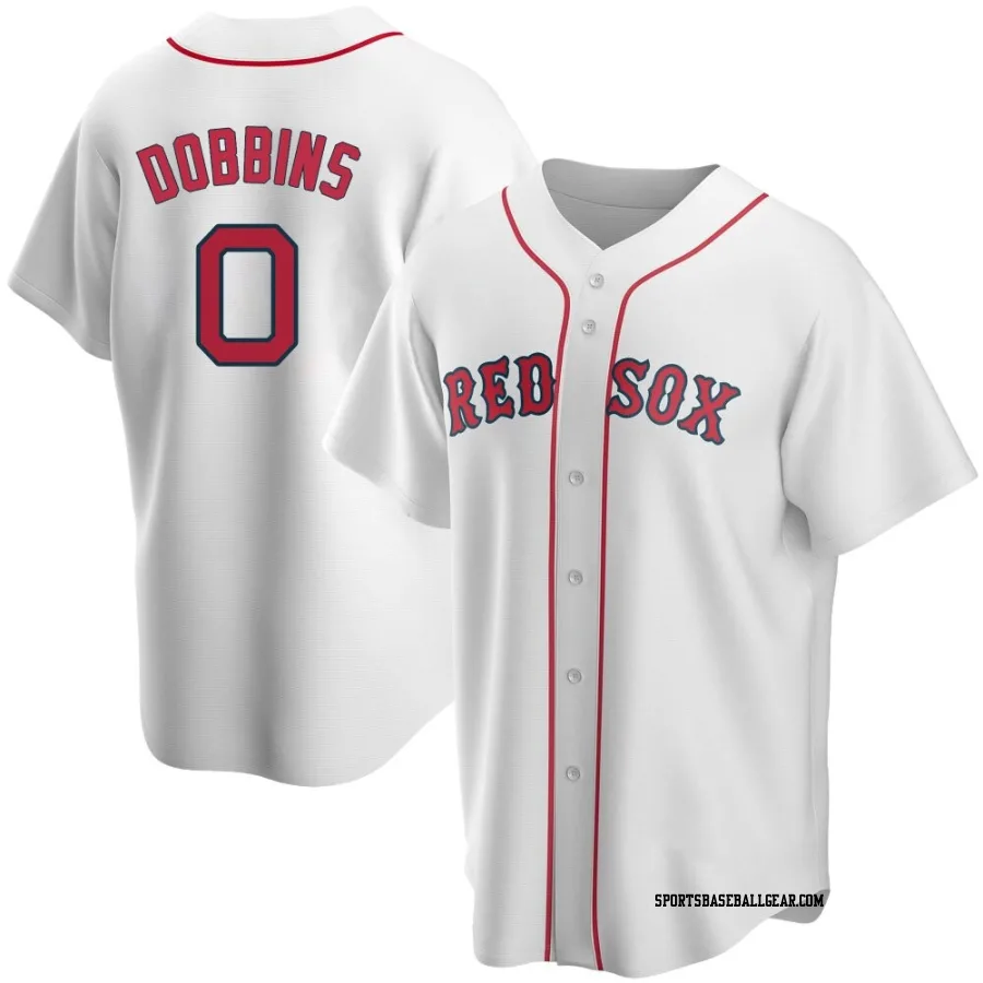 Hunter Dobbins Men's Boston Red Sox White Replica Home Jersey