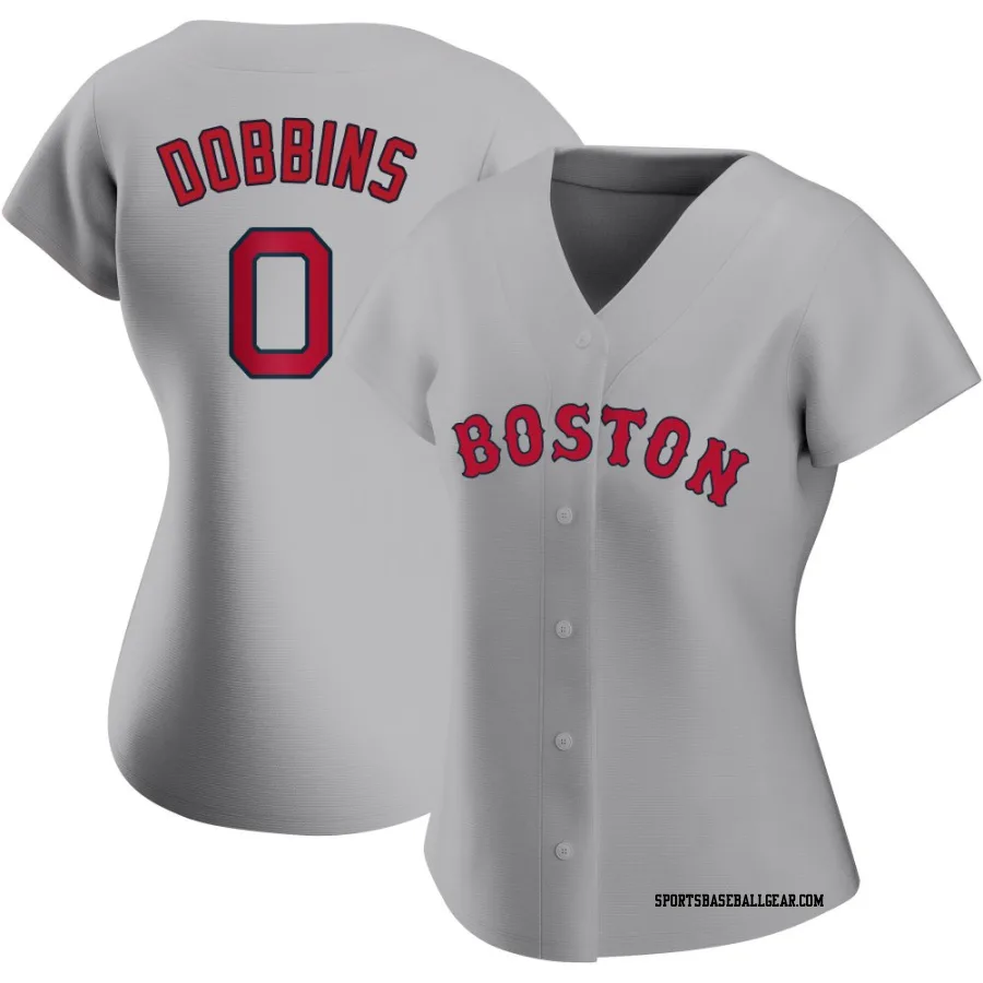 Hunter Dobbins Women's Boston Red Sox Gray Authentic Road Jersey