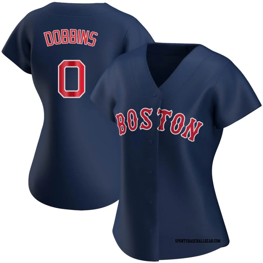 Hunter Dobbins Women's Boston Red Sox Navy Authentic Alternate Jersey