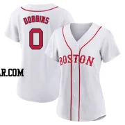 Hunter Dobbins Women's Boston Red Sox White Authentic 2021 Patriots' Day Jersey