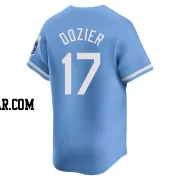 Hunter Dozier Men's Kansas City Royals Light Blue Limited Alternate Jersey