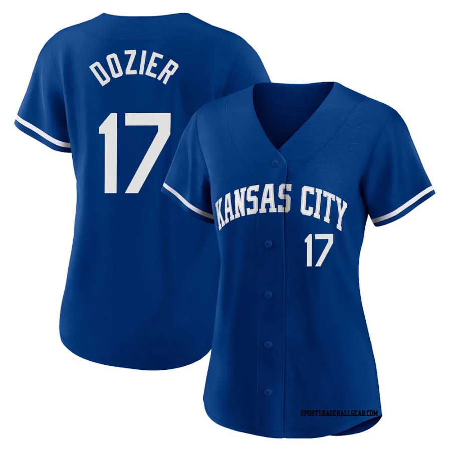 Hunter Dozier Men's Kansas City Royals Royal Replica 2022 Alternate Jersey