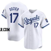 Hunter Dozier Men's Kansas City Royals White Limited Home Jersey