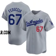 Hunter Feduccia Men's Los Angeles Dodgers Gray Limited Away Jersey