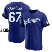 Hunter Feduccia Men's Los Angeles Dodgers Royal Authentic 2021 City Connect Jersey