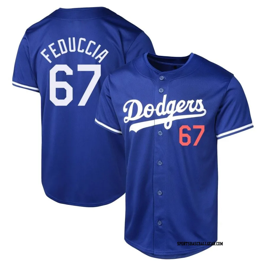 Hunter Feduccia Men's Los Angeles Dodgers Royal Limited Alternate Jersey