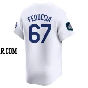 Hunter Feduccia Men's Los Angeles Dodgers White Limited 2024 World Tour Seoul Series Home Jersey