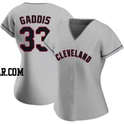 Hunter Gaddis Women's Cleveland Guardians Gray Authentic Road Jersey