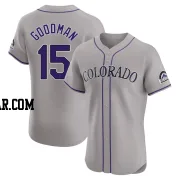 Hunter Goodman Men's Colorado Rockies Gray Elite Road Jersey