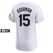 Hunter Goodman Men's Colorado Rockies White Elite Home Jersey