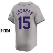 Hunter Goodman Youth Colorado Rockies Gray Limited Road Jersey