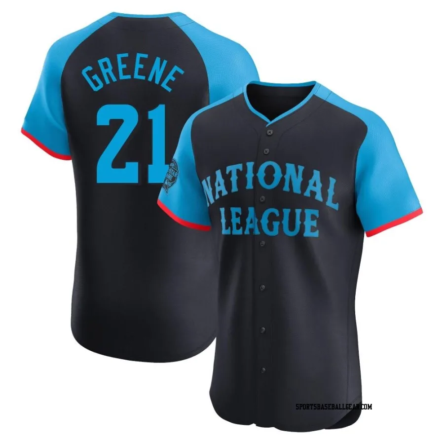 Hunter Greene Men's Cincinnati Reds Navy Elite National League 2024 All-Star Game Jersey