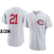 Hunter Greene Men's Cincinnati Reds White Authentic 2022 Field Of Dreams Jersey