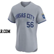 Hunter Harvey Men's Kansas City Royals Gray Elite Road Jersey