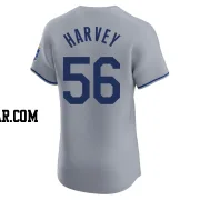 Hunter Harvey Men's Kansas City Royals Gray Elite Road Jersey