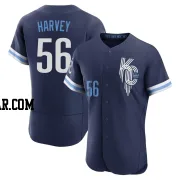 Hunter Harvey Men's Kansas City Royals Navy Authentic 2022 City Connect Jersey