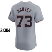 Hunter Harvey Men's Washington Nationals Gray Elite Road Jersey