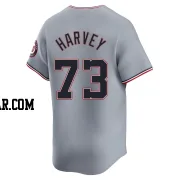 Hunter Harvey Men's Washington Nationals Gray Limited Road Jersey