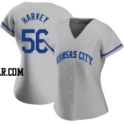 Hunter Harvey Women's Kansas City Royals Gray Authentic 2022 Road Jersey