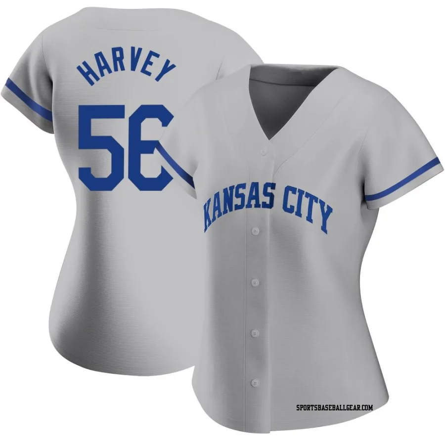 Hunter Harvey Women's Kansas City Royals Gray Replica 2022 Road Jersey