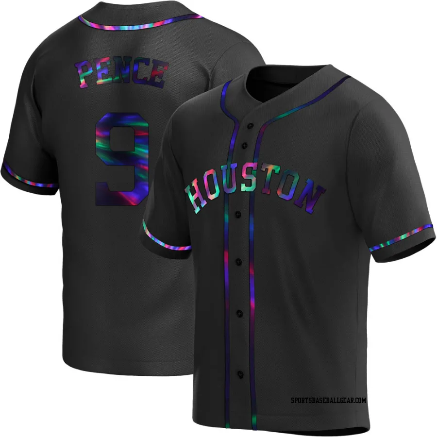 Hunter Pence Men's Houston Astros Black Holographic Replica Alternate Jersey