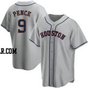 Hunter Pence Men's Houston Astros Gray Replica Road Jersey