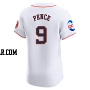 Hunter Pence Men's Houston Astros White Elite Home Patch Jersey