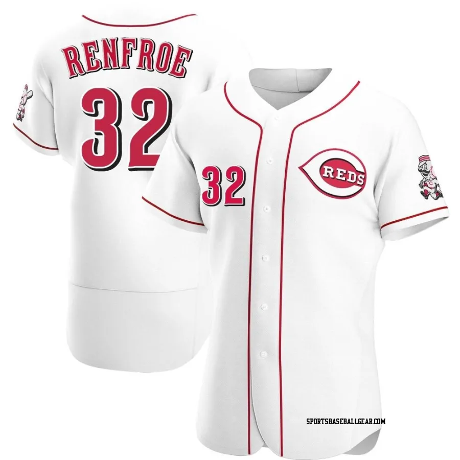 Hunter Renfroe Men's Cincinnati Reds White Authentic Home Jersey