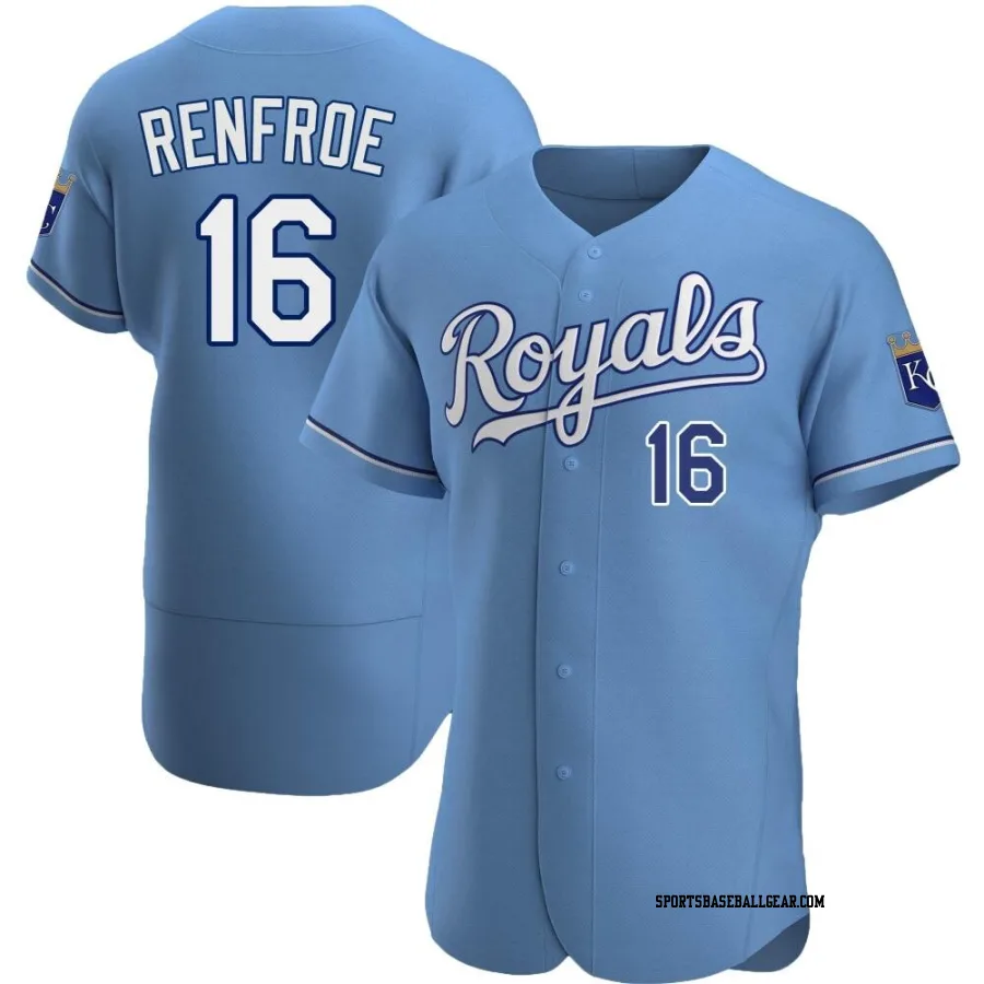 Hunter Renfroe Men's Kansas City Royals Light Blue Authentic Alternate Jersey