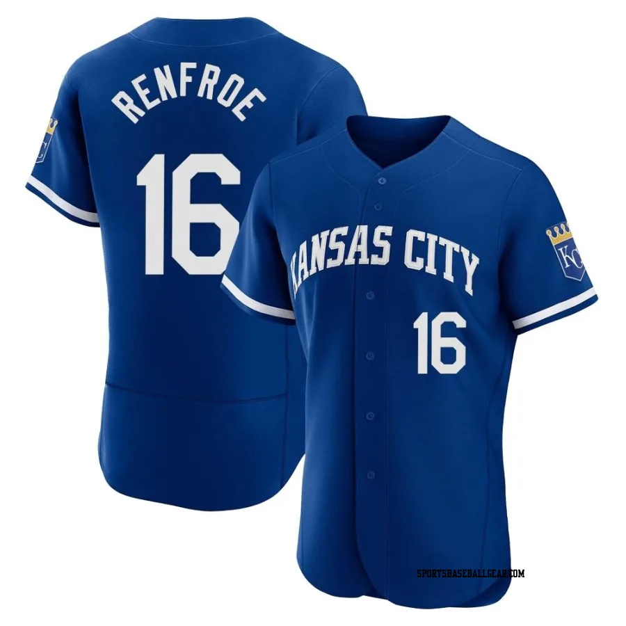 Hunter Renfroe Men's Kansas City Royals Royal Authentic 2022 Alternate Jersey