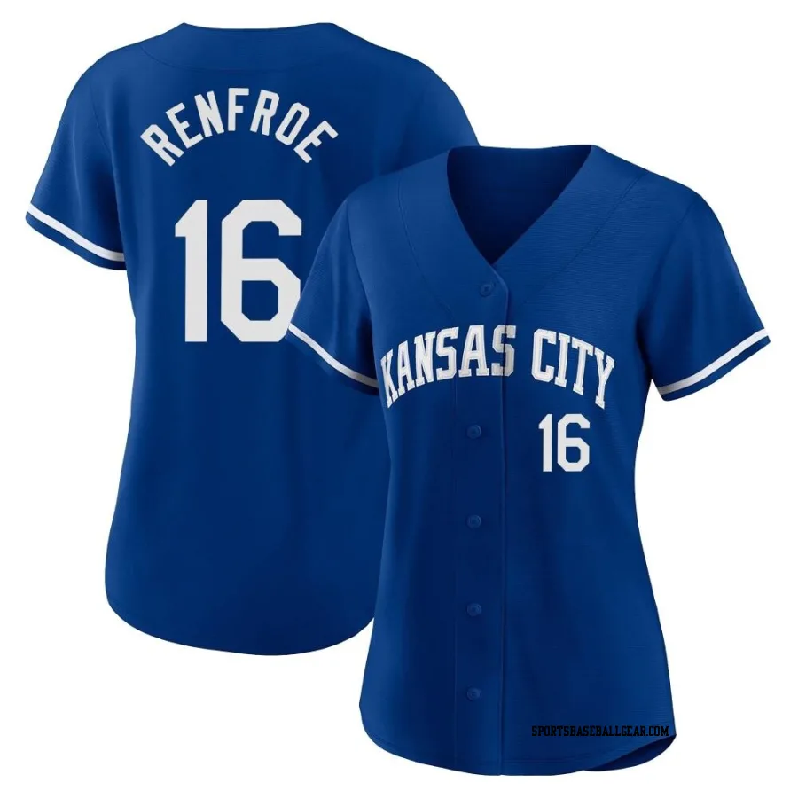 Hunter Renfroe Men's Kansas City Royals Royal Replica 2022 Alternate Jersey