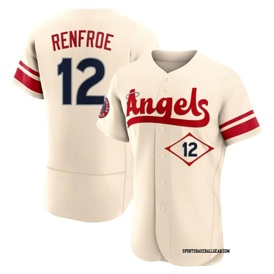 Hunter Renfroe Men's Los Angeles Angels Cream Authentic 2022 City Connect Jersey