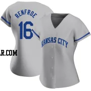 Hunter Renfroe Women's Kansas City Royals Gray Replica 2022 Road Jersey