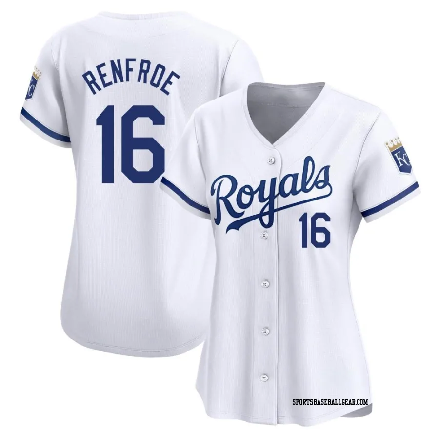 Hunter Renfroe Women's Kansas City Royals White Limited Home Jersey