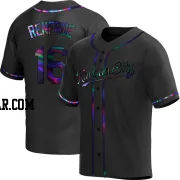 Hunter Renfroe Youth Kansas City Royals Black Holographic Replica Alternate Jersey