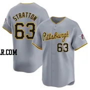 Hunter Stratton Men's Pittsburgh Pirates Gray Limited Away Jersey