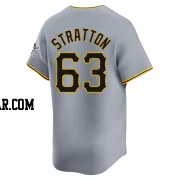 Hunter Stratton Men's Pittsburgh Pirates Gray Limited Away Jersey