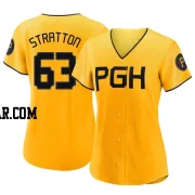 Hunter Stratton Women's Pittsburgh Pirates Gold Authentic 2023 City Connect Jersey