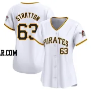 Hunter Stratton Women's Pittsburgh Pirates White Limited Home Jersey