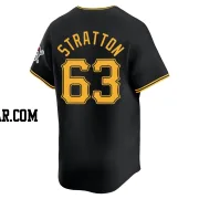 Hunter Stratton Youth Pittsburgh Pirates Black Limited Alternate Jersey