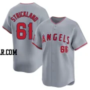 Hunter Strickland Men's Los Angeles Angels Gray Limited Away Jersey