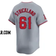 Hunter Strickland Men's Los Angeles Angels Gray Limited Away Jersey