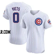 Hunter Viets Men's Chicago Cubs White Elite Home Jersey