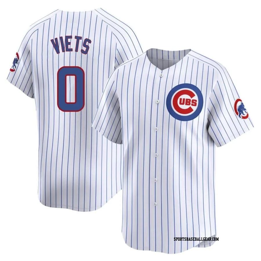 Hunter Viets Men's Chicago Cubs White Limited Home Jersey